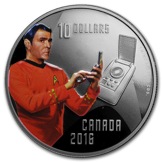 2016 Canada 1/2 oz Silver Proof $10 Star Trek Scotty 2016 Canada 1/2 oz Silver Proof $10 Star Trek Scotty